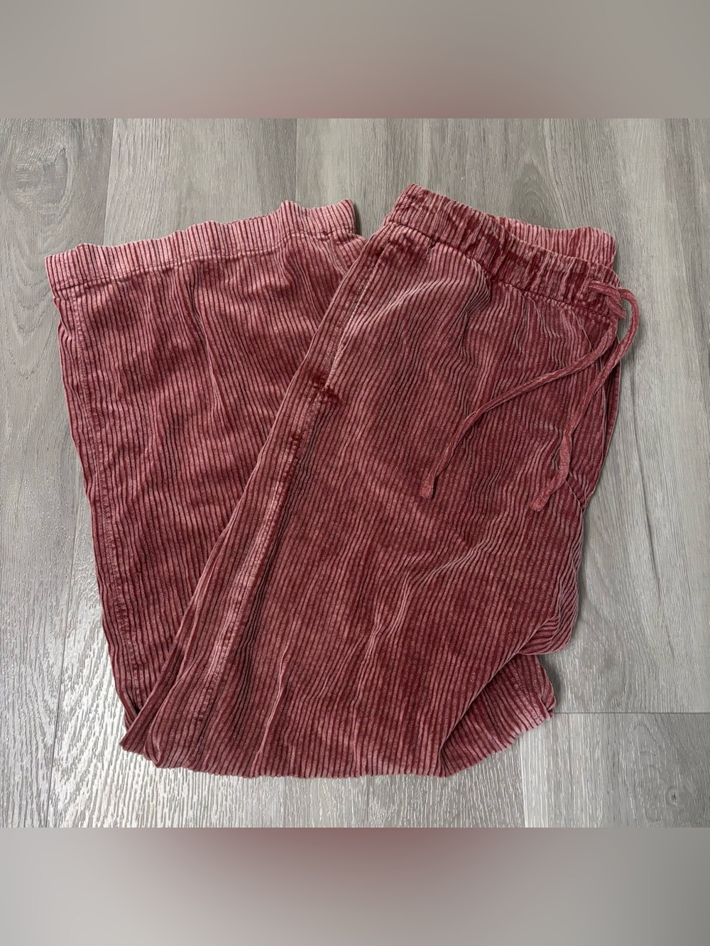 American Eagle Stretch Low Rise Corduroy Drawstring Pants Women’s Size Medium